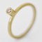 slim gold and diamond ring