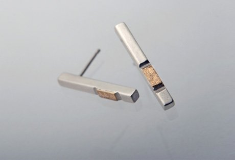 block earrings