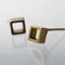 gold cube studs