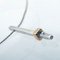 gold cube slide pendant