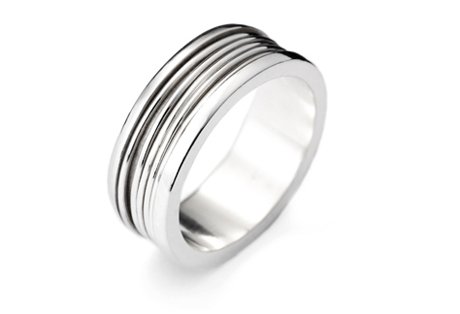 silver x5 spin ring