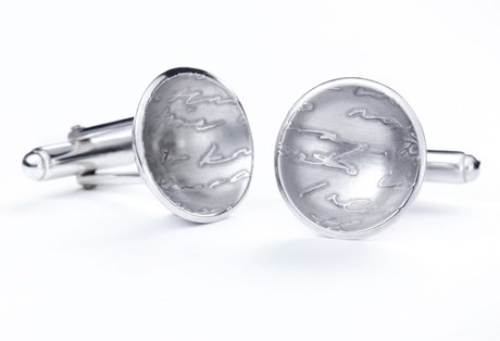 diary button cufflinks