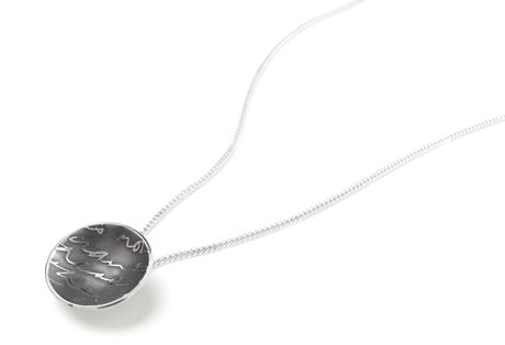 diary pebble pendant-sm
