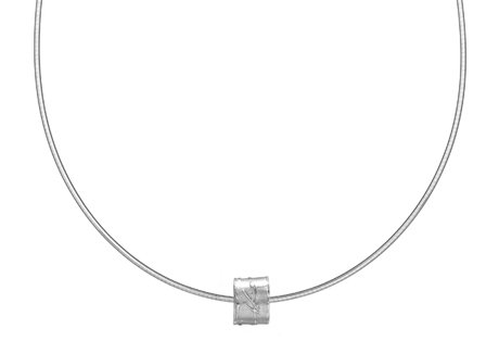 silver bead pendant