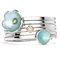 enamel daisy stack ring