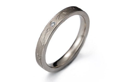 white gold time is now ring