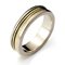 2-tone gold triple spin ring