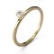 slim gold 4pt diamond ring