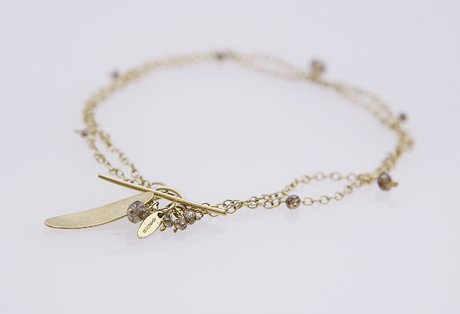 gold drop bracelet