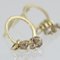 gold  diamond loop earrings